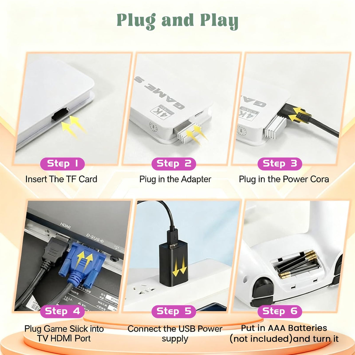 4K HDMI Retro Gaming Console B668950