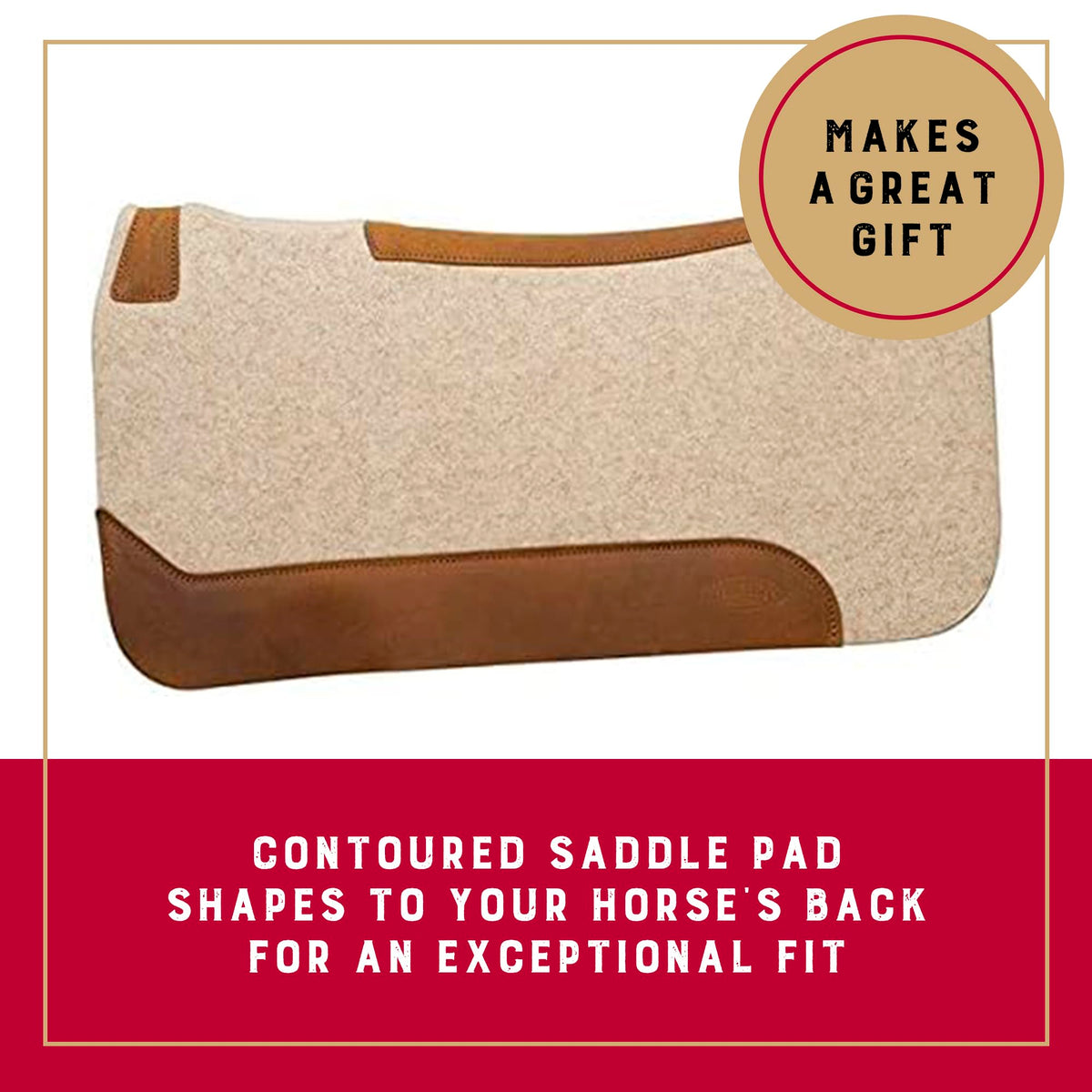 Wool Blend Felt Western Saddle Pad 30" x 30" A16780
