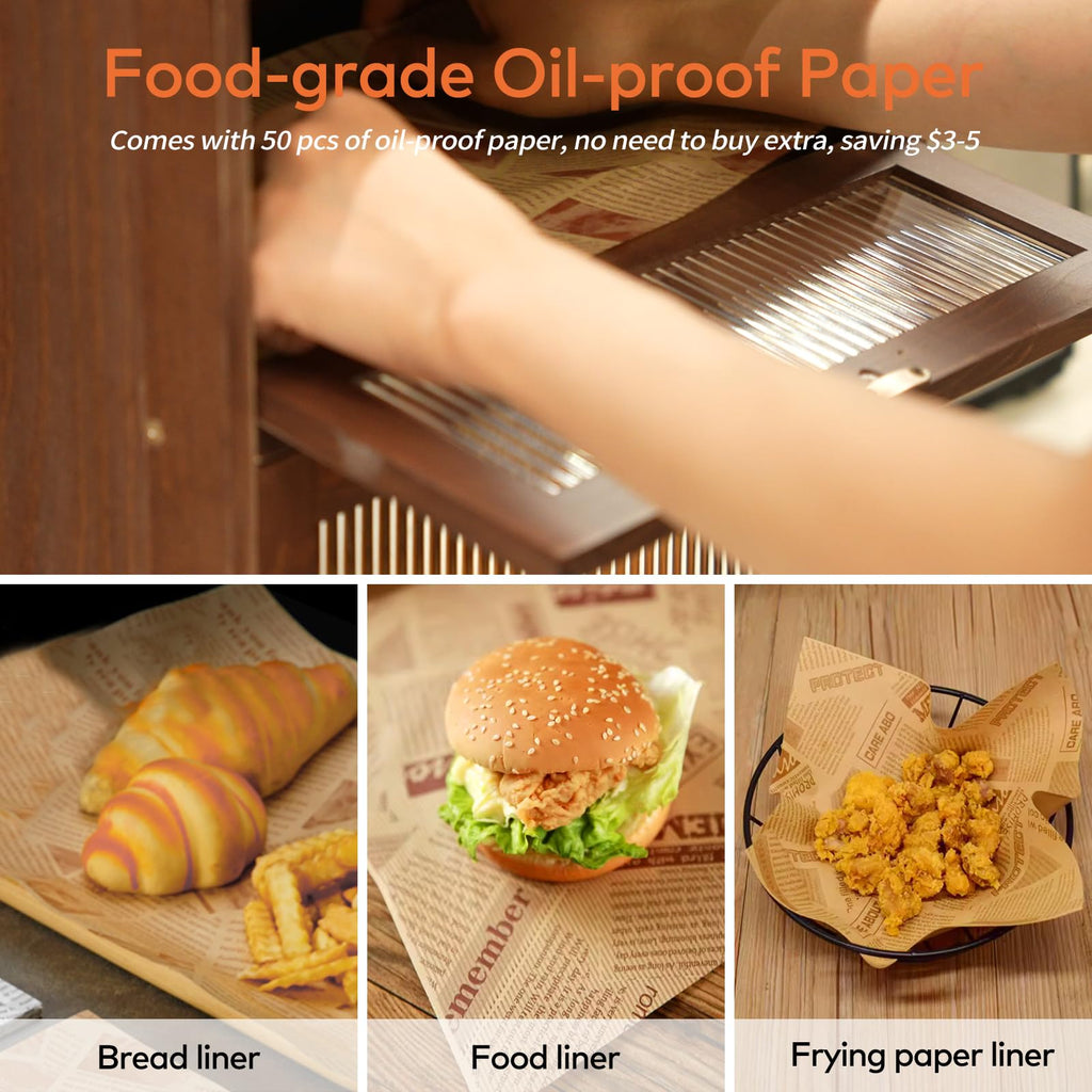 Wood Bread Box with Cutlery Drawer I2008