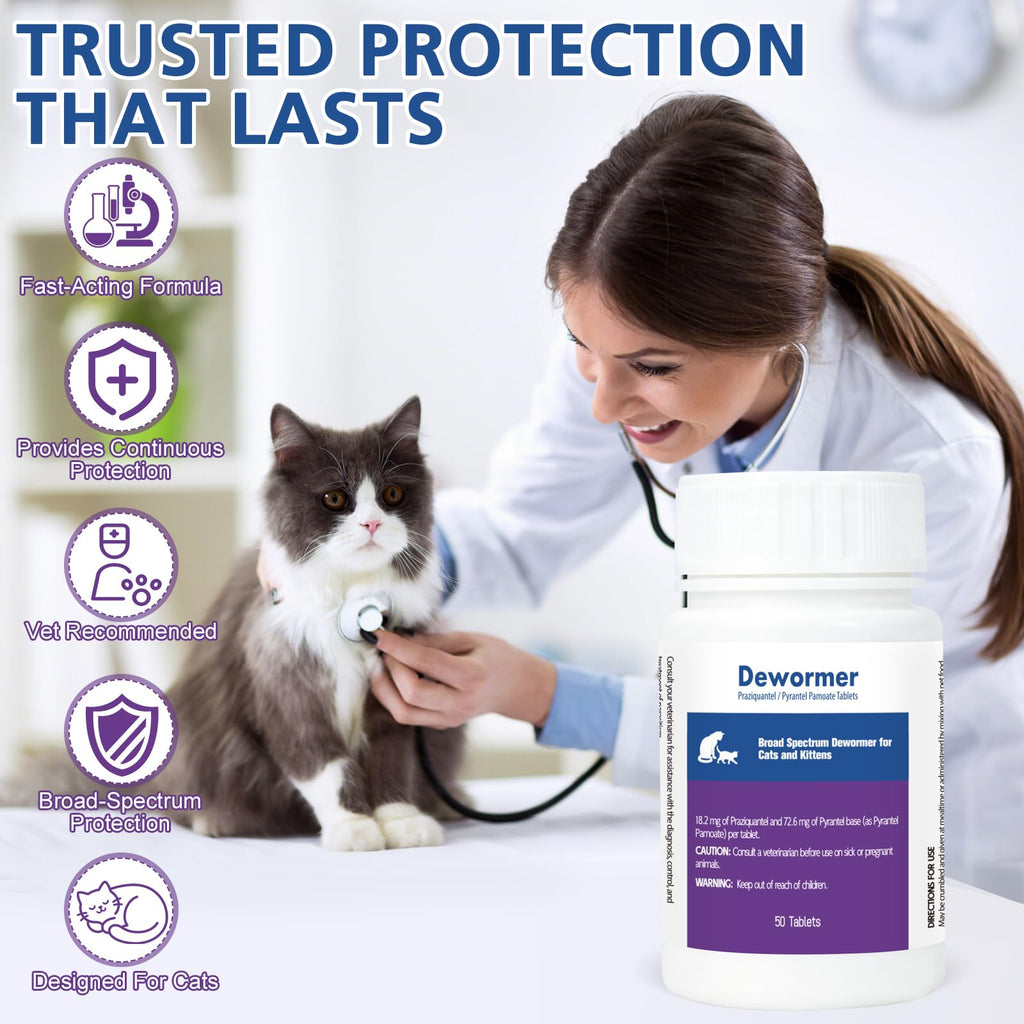 Broad-Spectrum Dewormer, 50 Tablets A67666