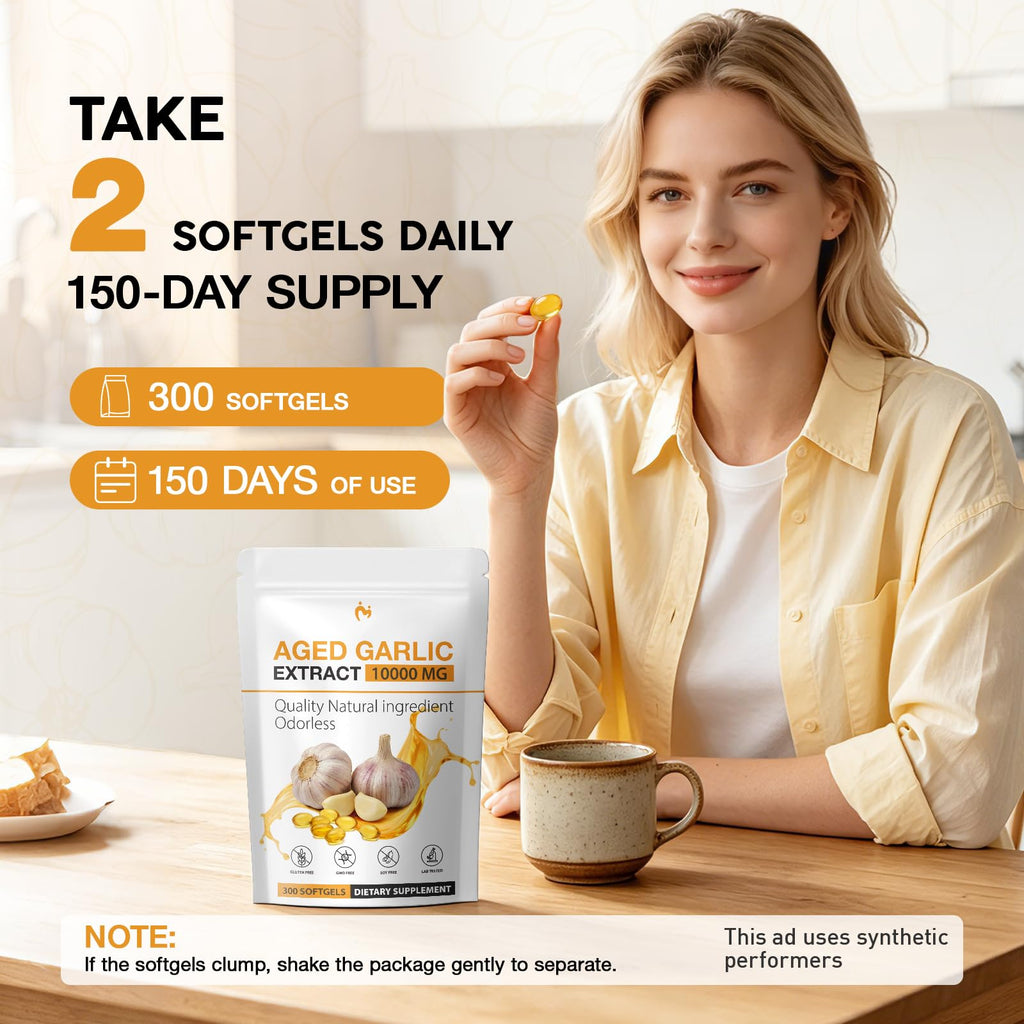Odorless Garlic Supplements 300 Softgels M6941