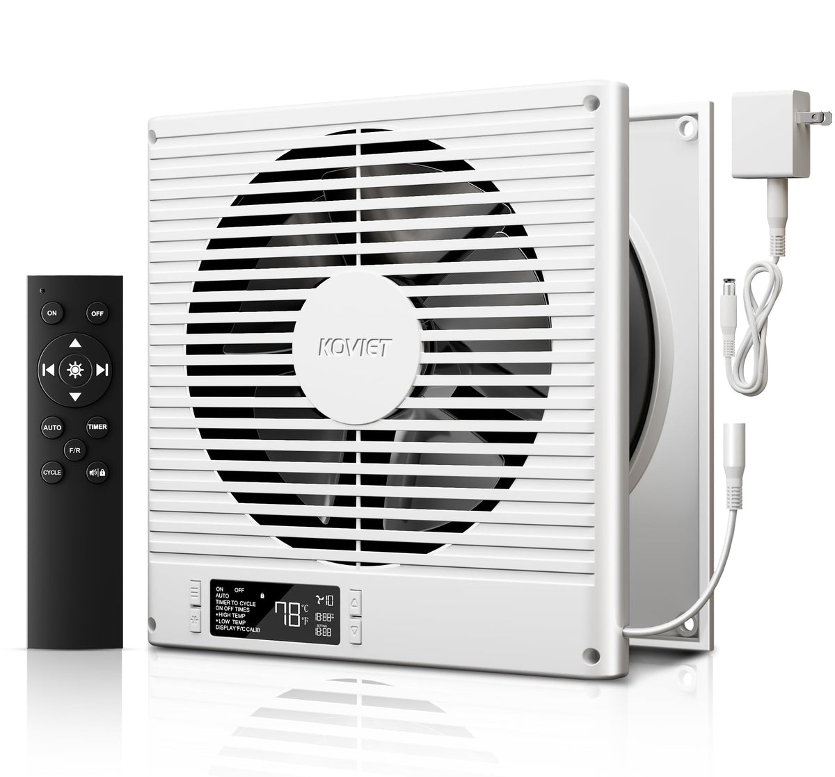 8" Room to Room Ventilation Fan with Remote V8369