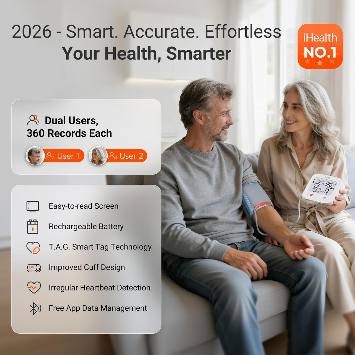 Rechargeable Blood Pressure Monitor F97067