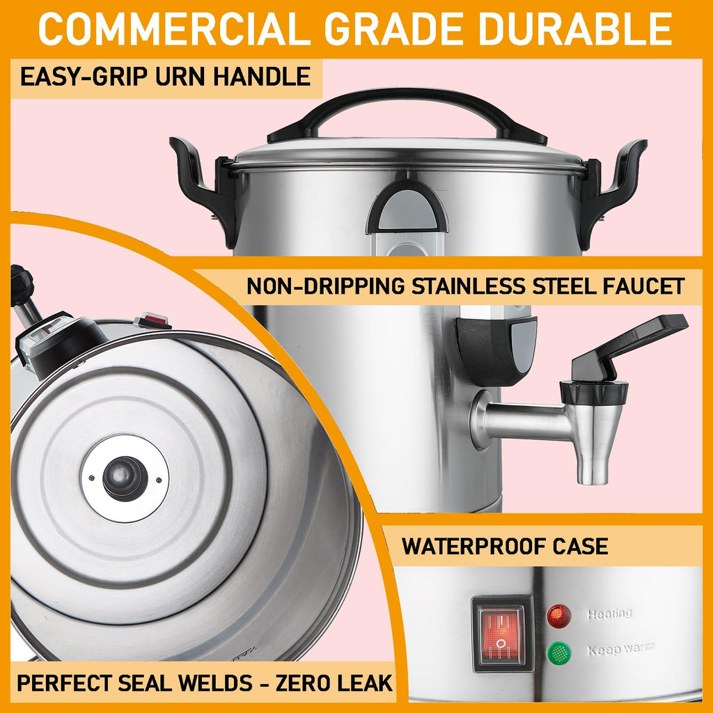 100 Cup Stainless Steel Commercial Coffee Urn N97100