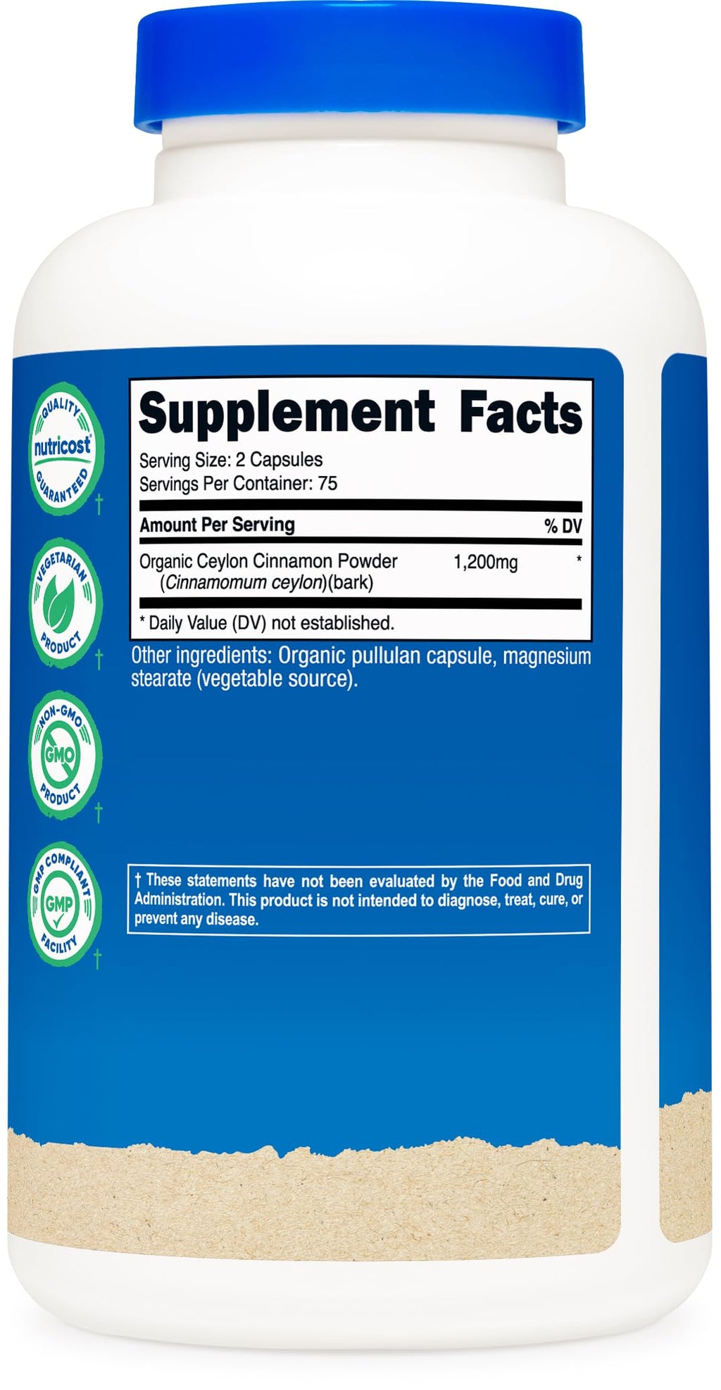 Cinnamon 1,200mg 150 Capsules S91725
