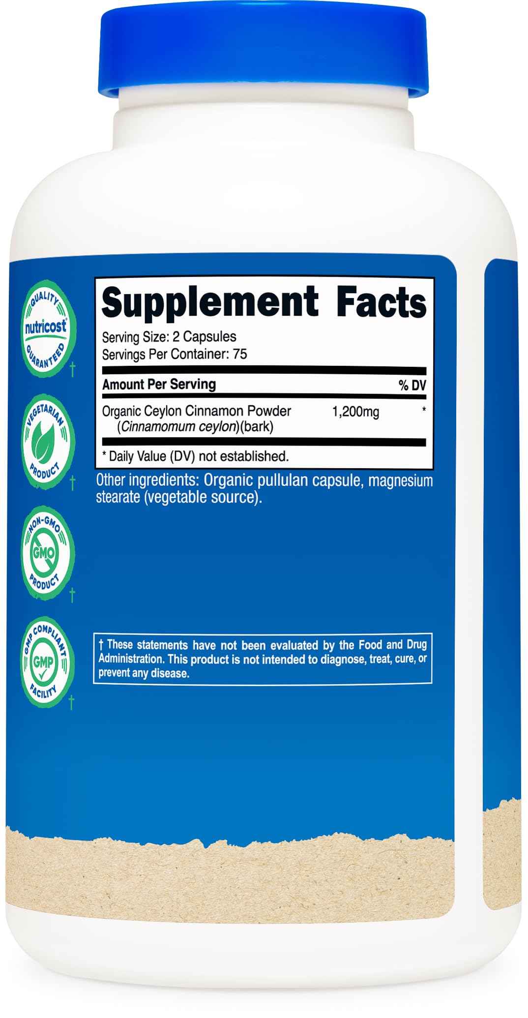 Cinnamon 1,200mg 150 Capsules S91725