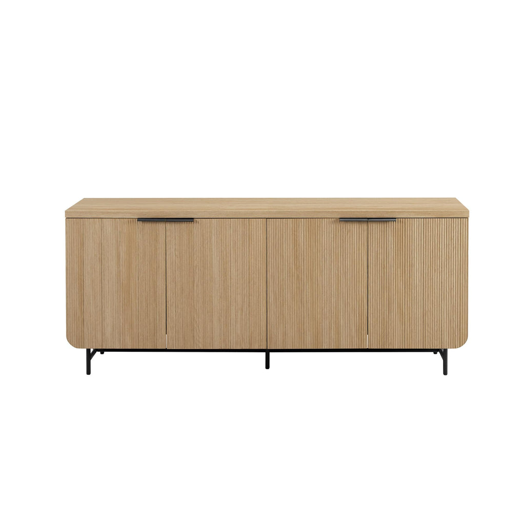 69 Inch Coastal Oak Sideboard Buffet S5957