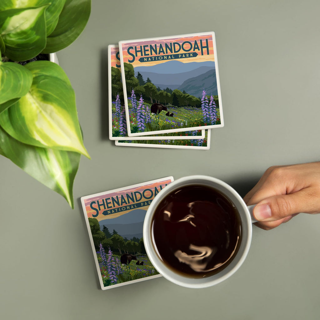Ceramic Coasters Set of 4 L29209