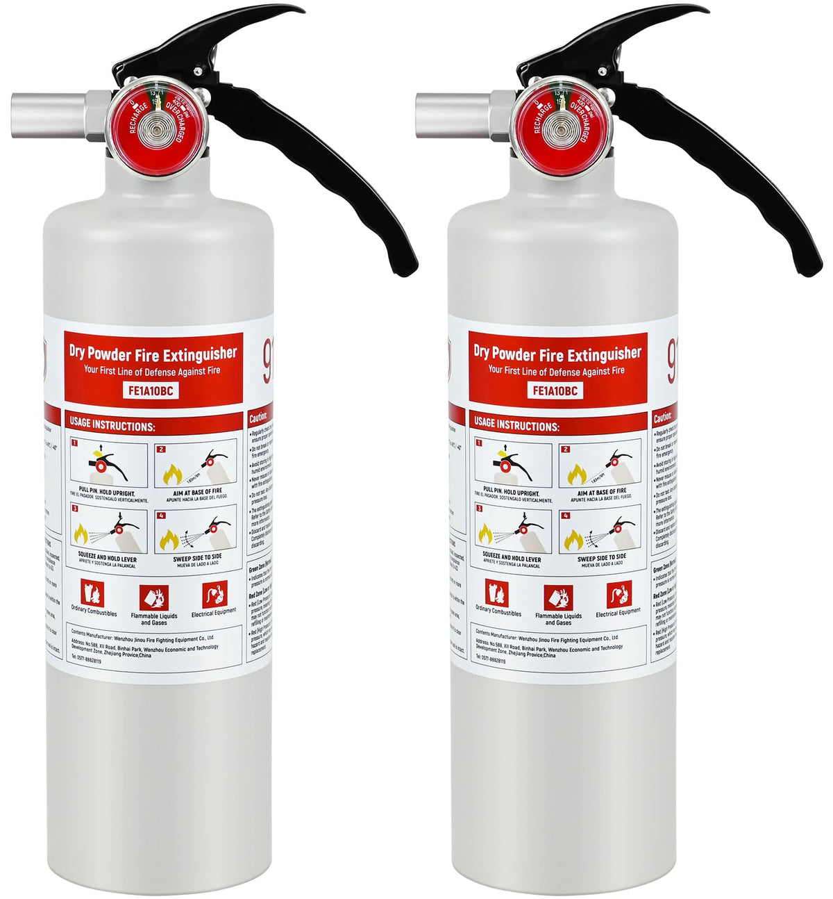 2 Pack 2.5lb ABC Fire Extinguishers B115497