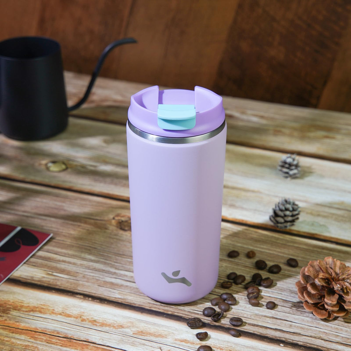 16oz Insulated Stainless Travel Coffee Mug with Lid W198