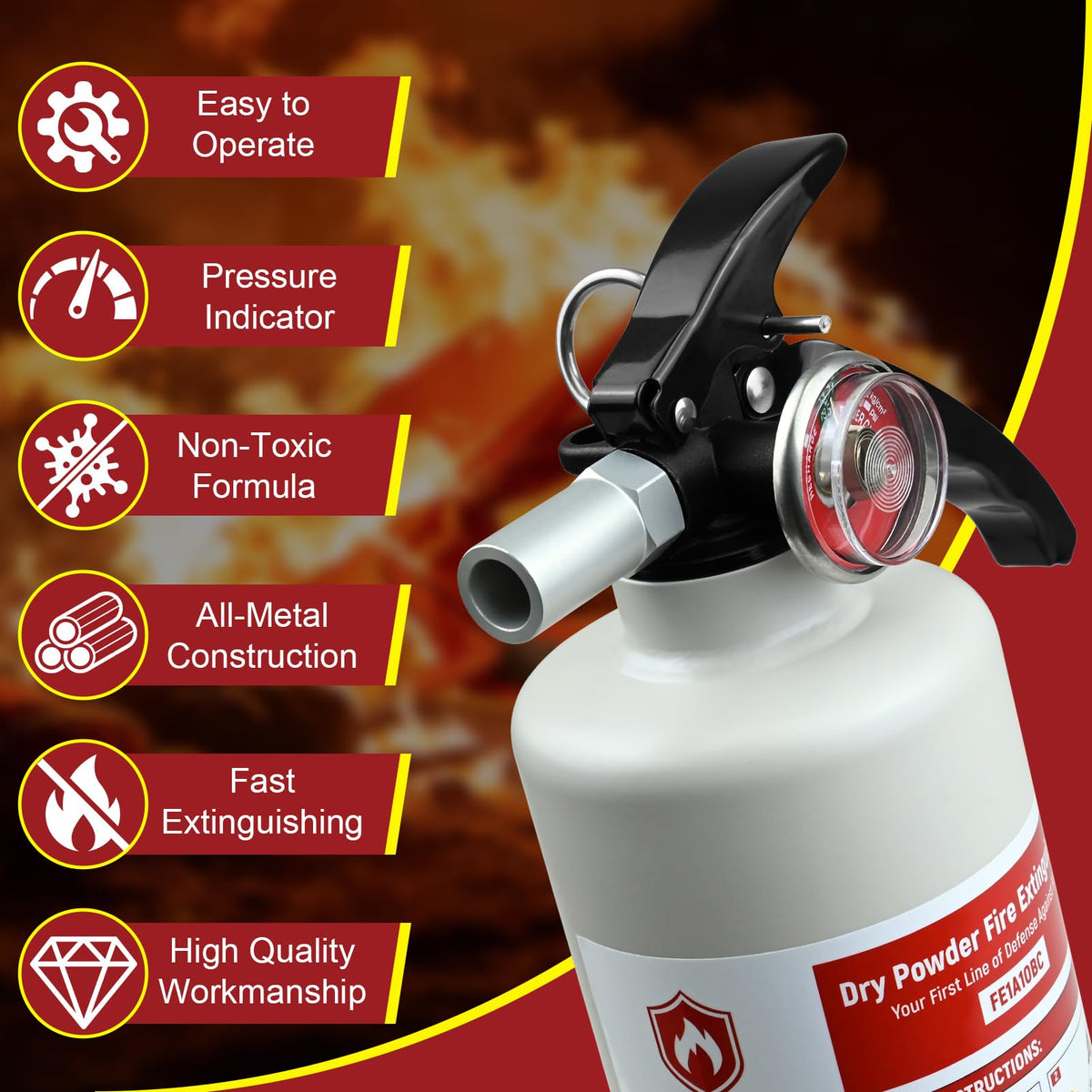 2 Pack 2.5lb ABC Fire Extinguishers B115497
