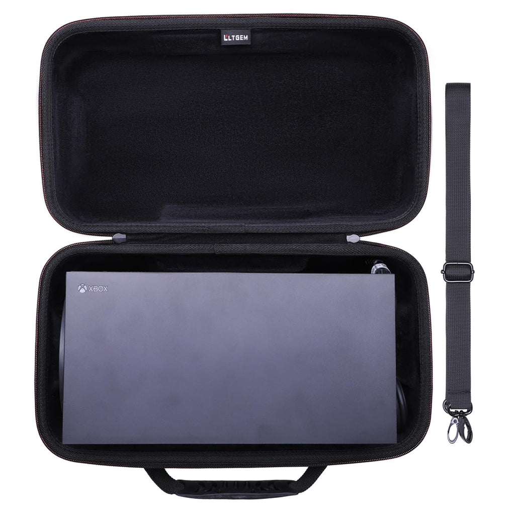 Black Red Gaming Console Case and Controller Case X2677