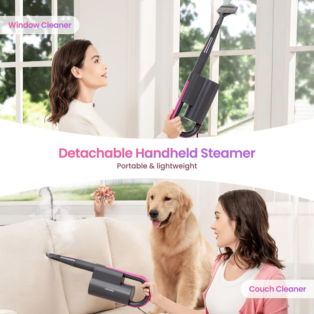Steam Mop Cleaner, Detachable Handheld Steamer G905