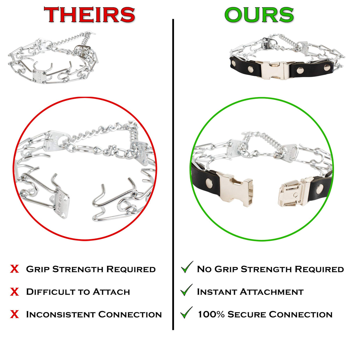 2.25mm Adjustable Prong Dog Collar O8374