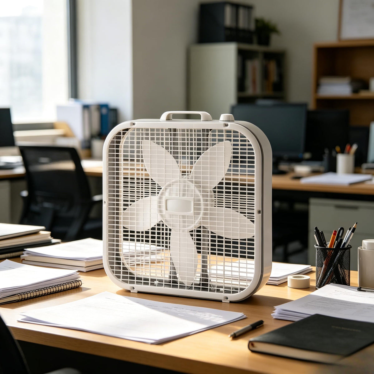20 Inch 3 Speed White Box Fan A64458