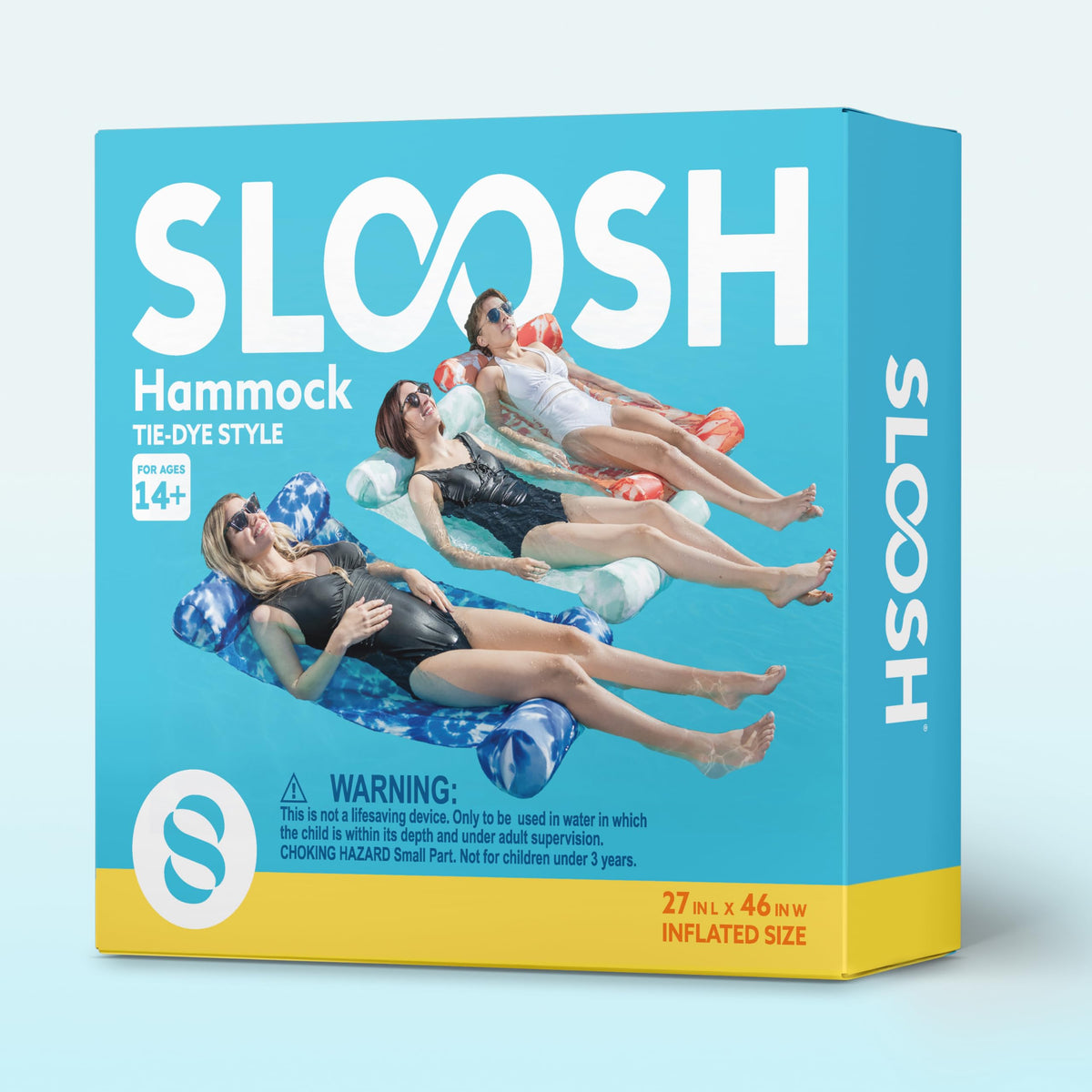 3 Pack 4-in-1 Inflatable Pool Floats Water Hammock Lounges E1275
