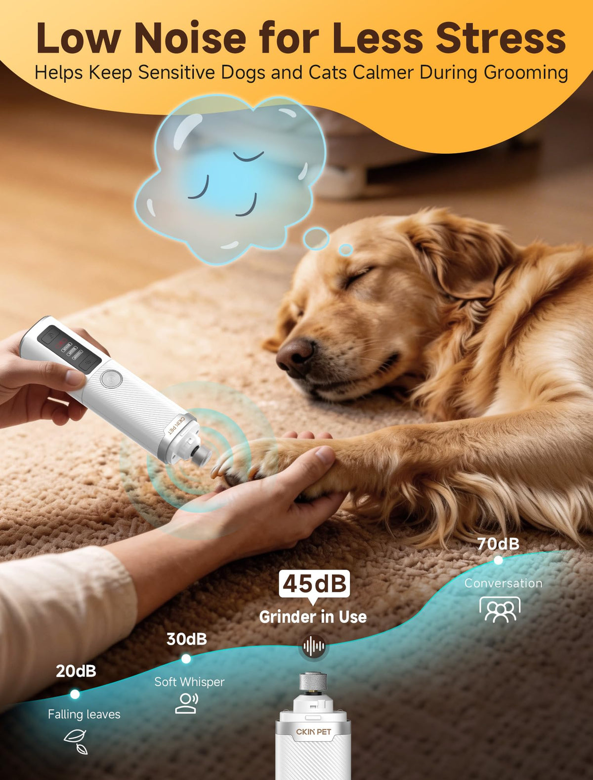 Dog Nail Grinder & Squeaky Duck Dog Toy V110514