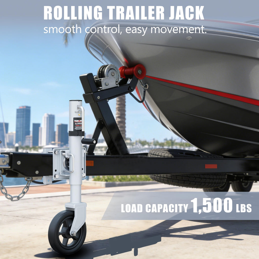 8" Swivel Trailer Jack, 1500 lbs, 10" Lift V937