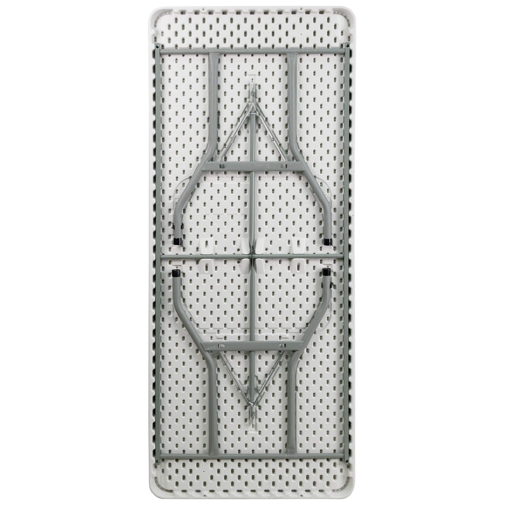 6-Foot White Plastic Folding Table M434525