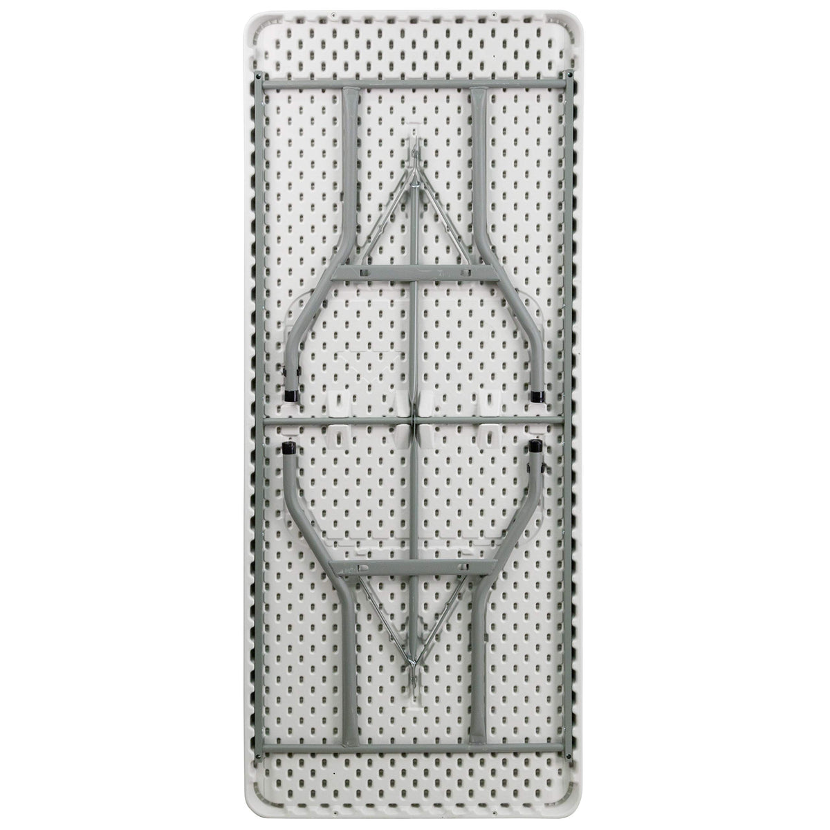 6-Foot White Plastic Folding Table M434525