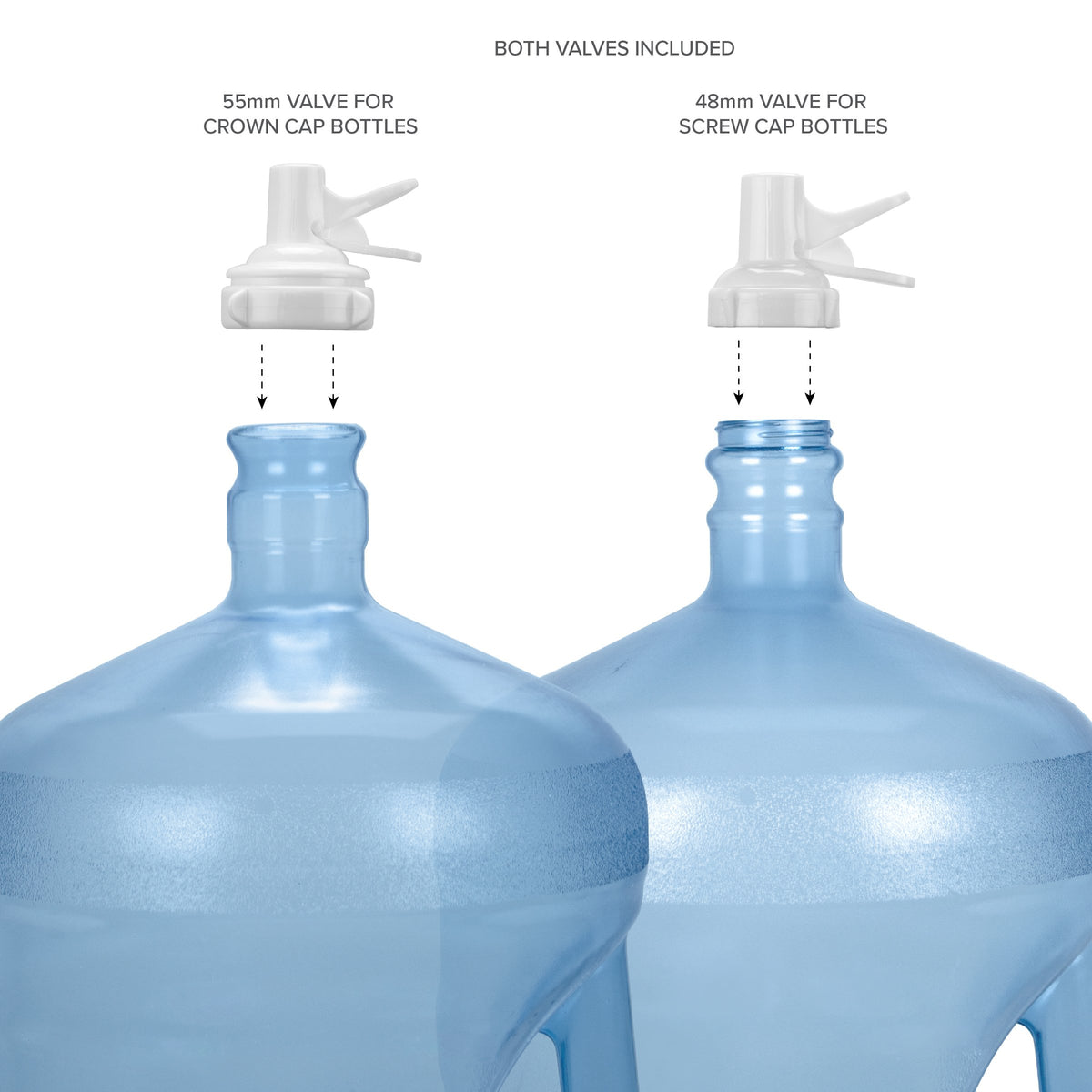 3-5 Gallon Water Jug Stand and 2 Dispenser Valves E2945