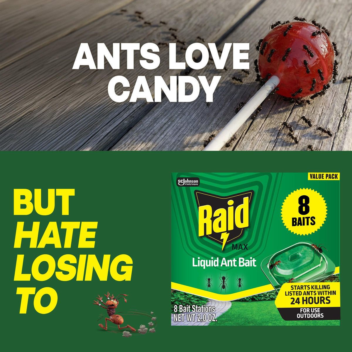 Liquid Ant Bait 8 Bait Stations 2 fl oz Z23415