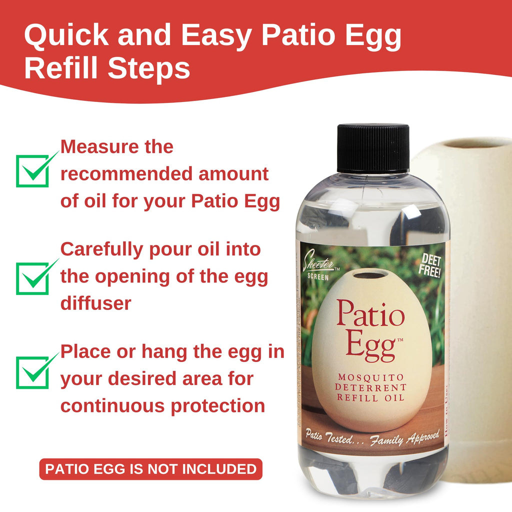 Patio Egg Refill Oil 8 Fl Oz 2 Pack N486027