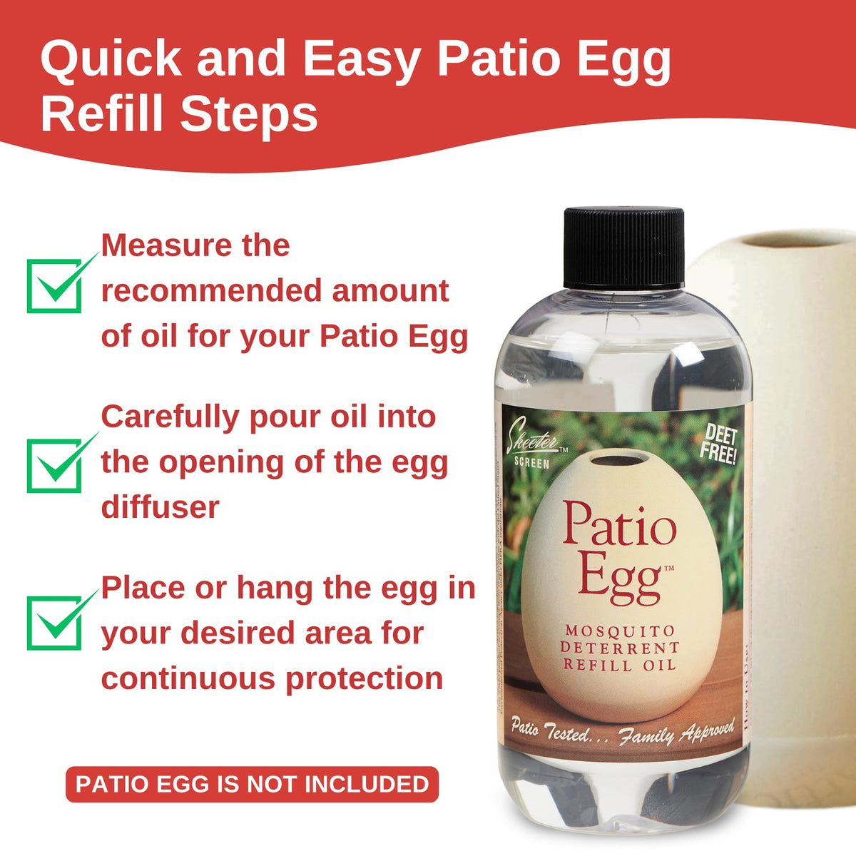 Patio Egg Refill Oil 8 Fl Oz 2 Pack N486027