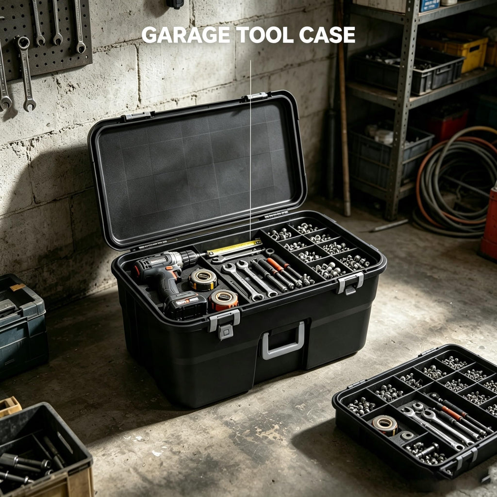 2 Pack 22 Gallon Black Wheeled Lockable Plastic Storage Trunk C9121