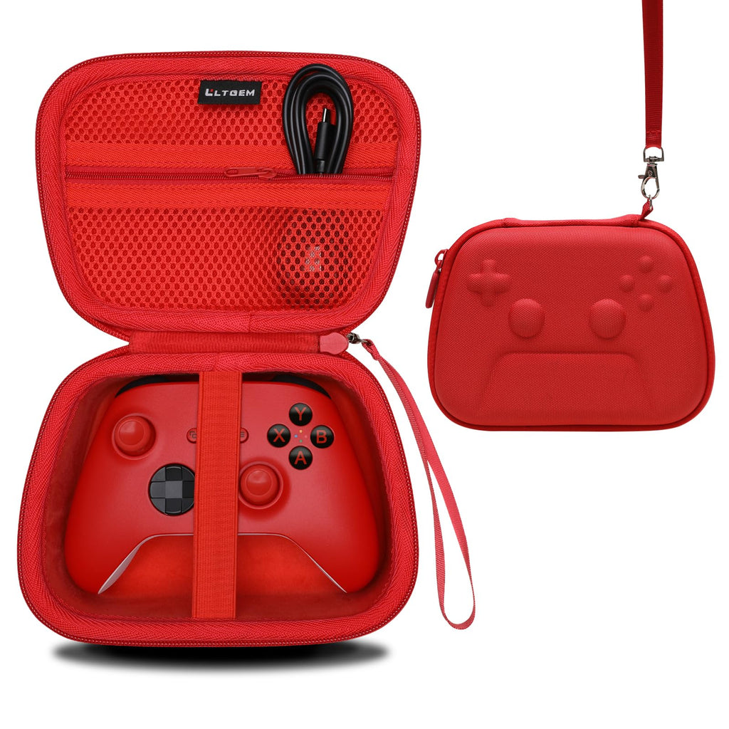 Black Red Gaming Console Case and Controller Case X2677