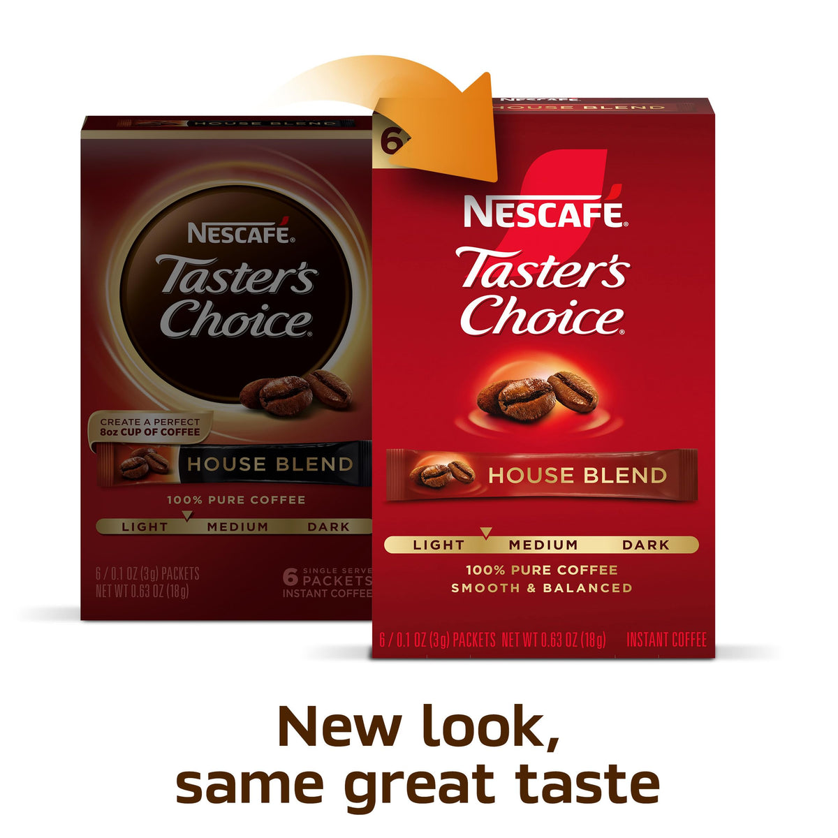Instant Coffee Packets Light Medium Roast 72 Packets G5290