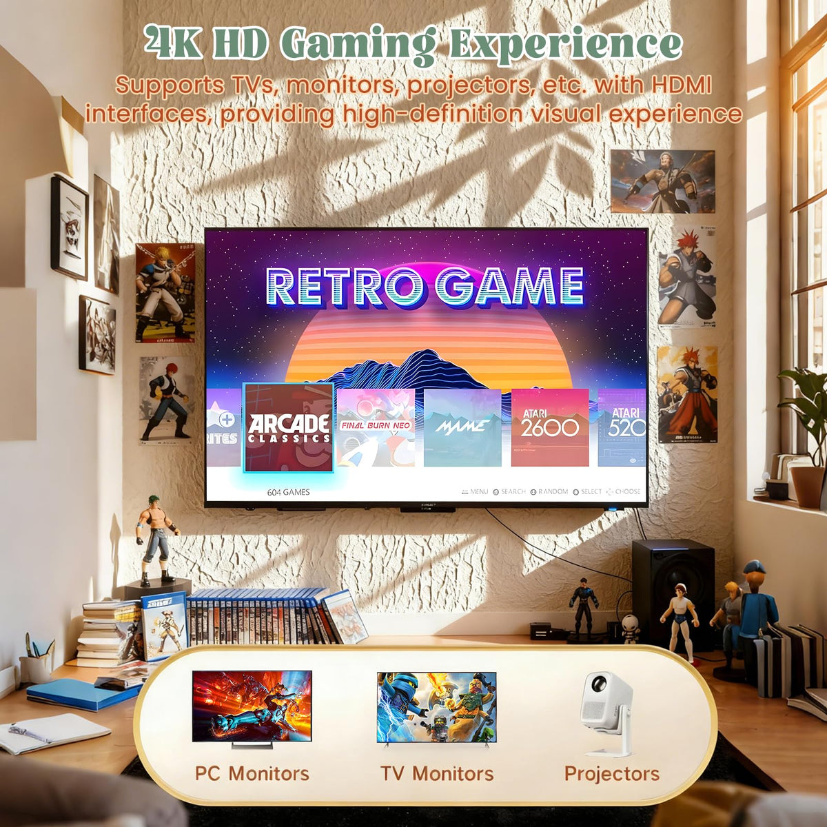 4K HDMI Retro Gaming Console B668950