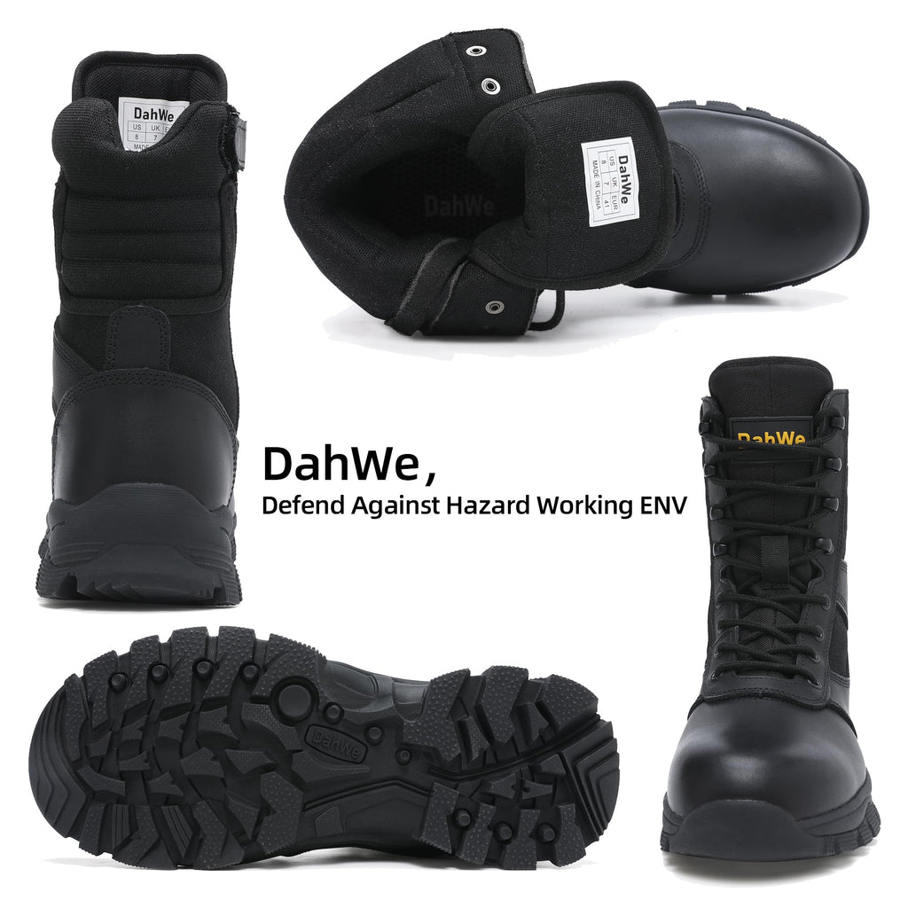 Tactical Boots Steel Toe Side Zipper 8 inches R308867