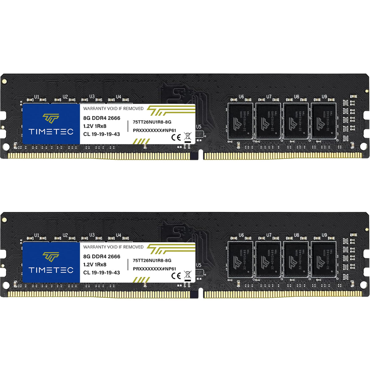 16GB Kit DDR4 2666MHz Desktop RAM 288-Pin Non-ECC UDIMM J266