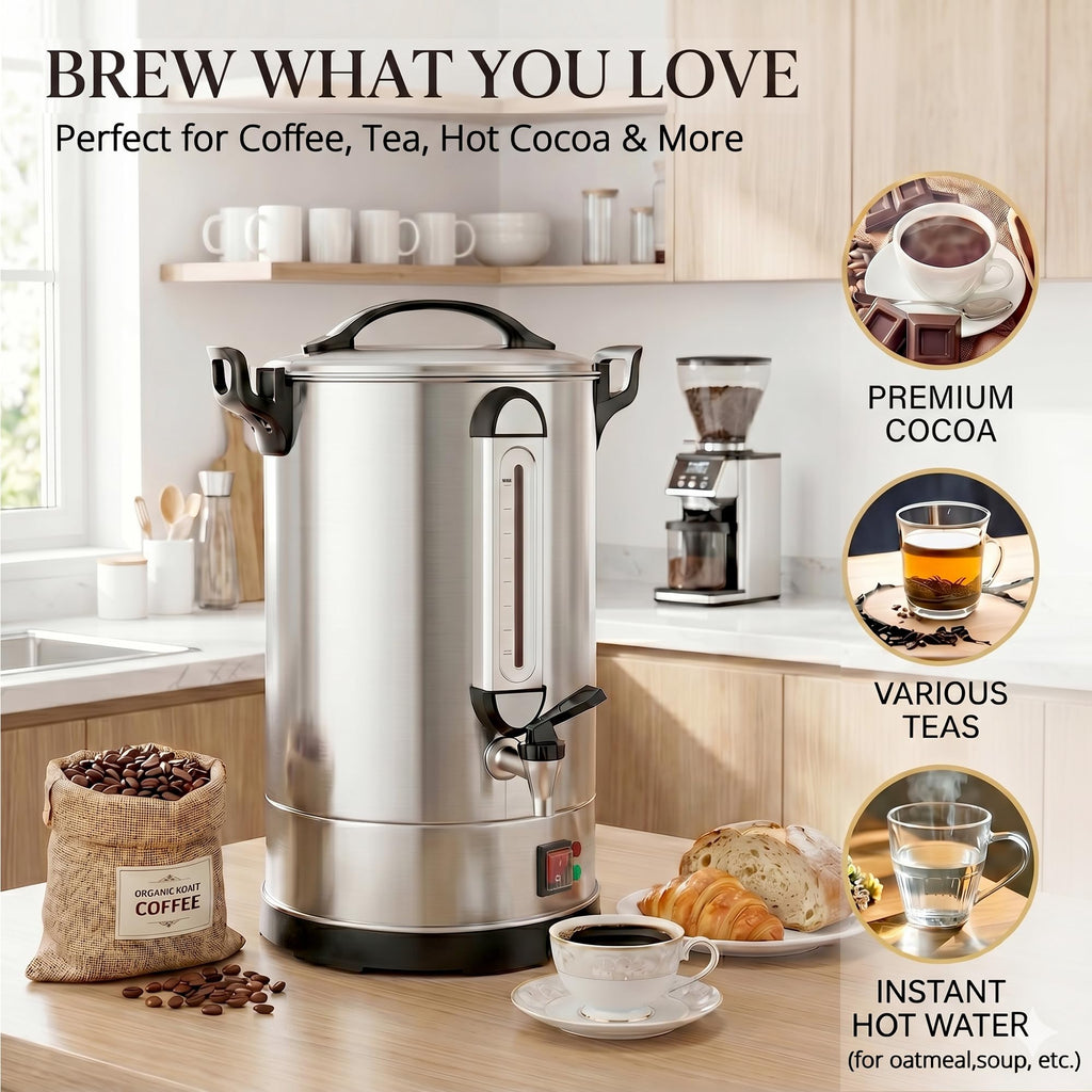 100 Cup Stainless Steel Commercial Coffee Urn N97100