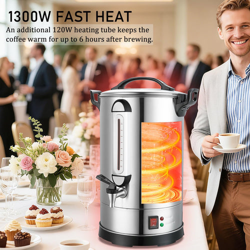 100 Cup Stainless Steel Commercial Coffee Urn N97100
