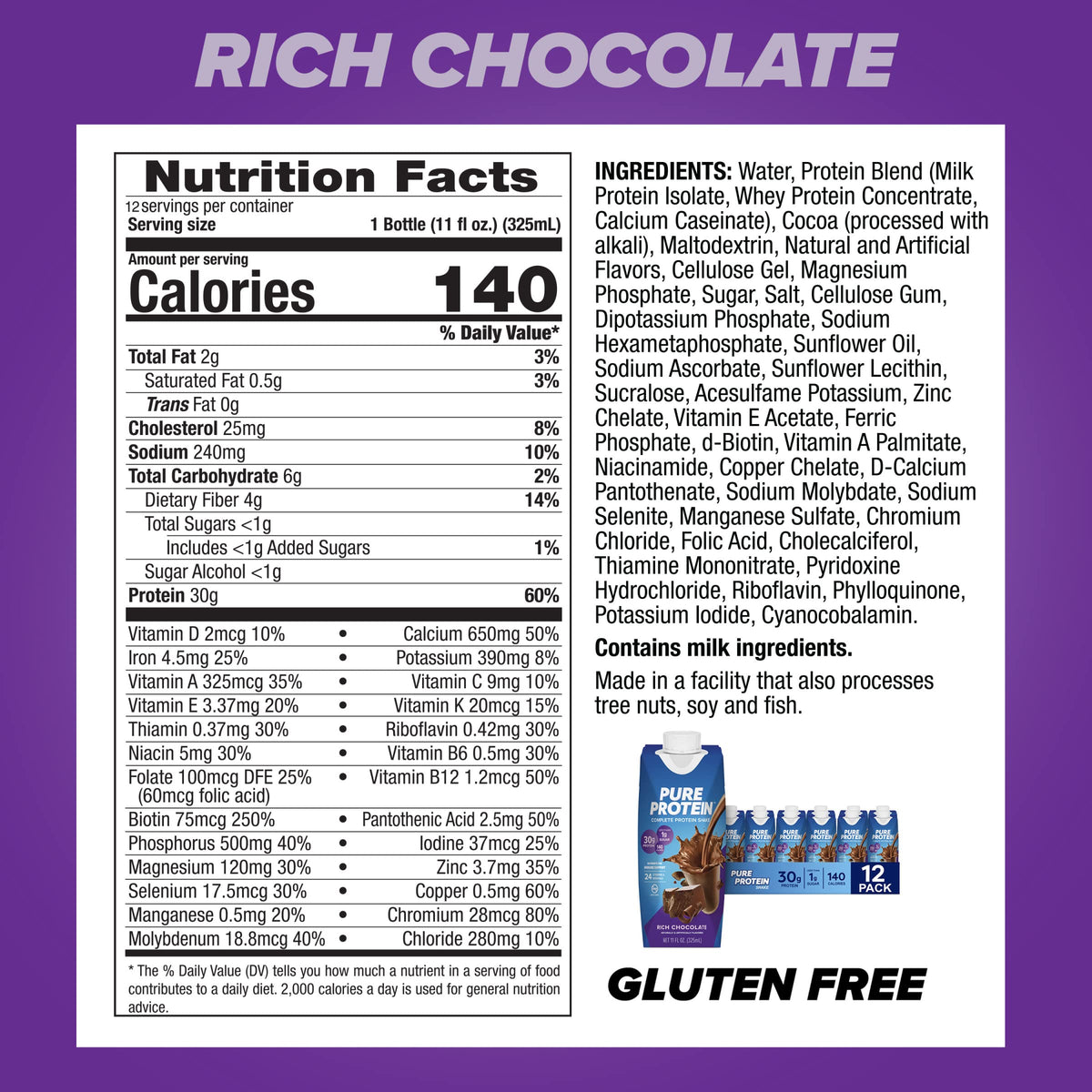 Chocolate Protein Shake & Bars, 12 Count Q515