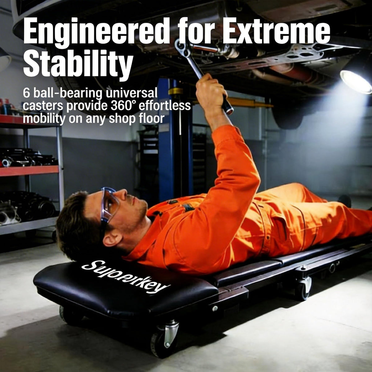 2-in-1 Folding Creeper Seat, 36-Inch, 300LBS Capacity G13635