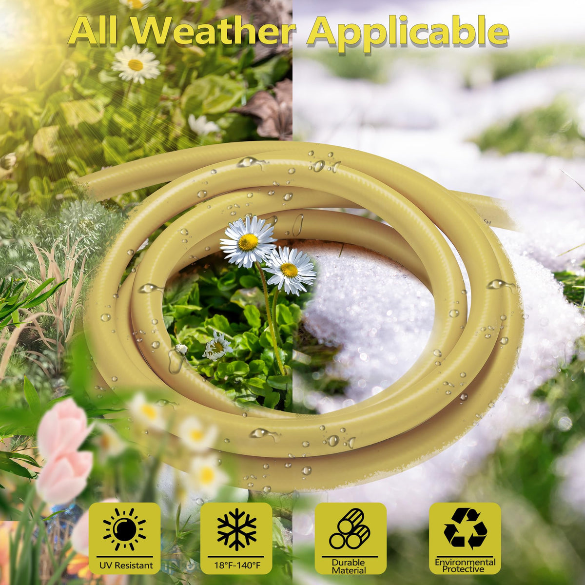 100 FT x 5/8" Heavy Duty Non-Expanding Garden Hose Z732