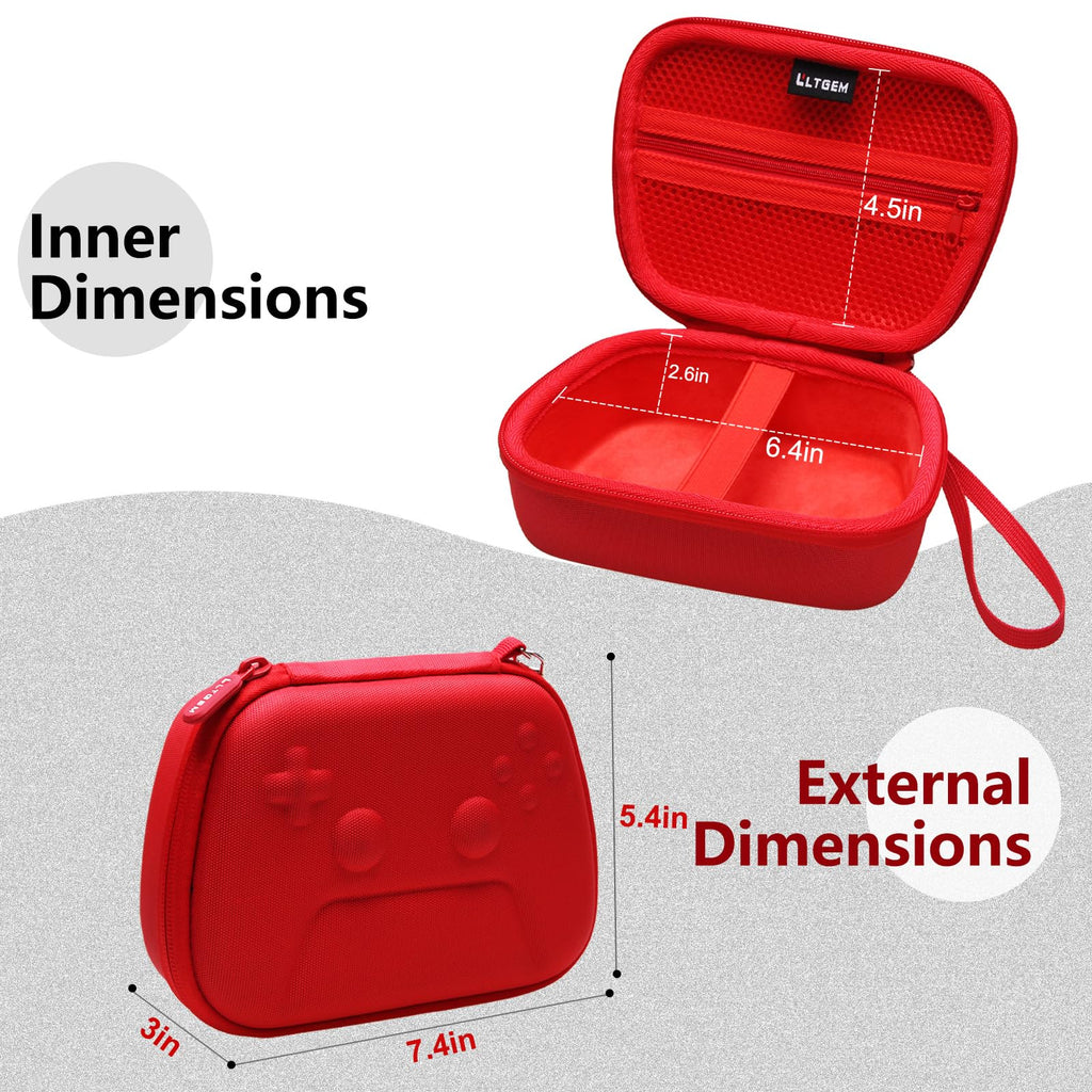 Black Red Gaming Console Case and Controller Case X2677