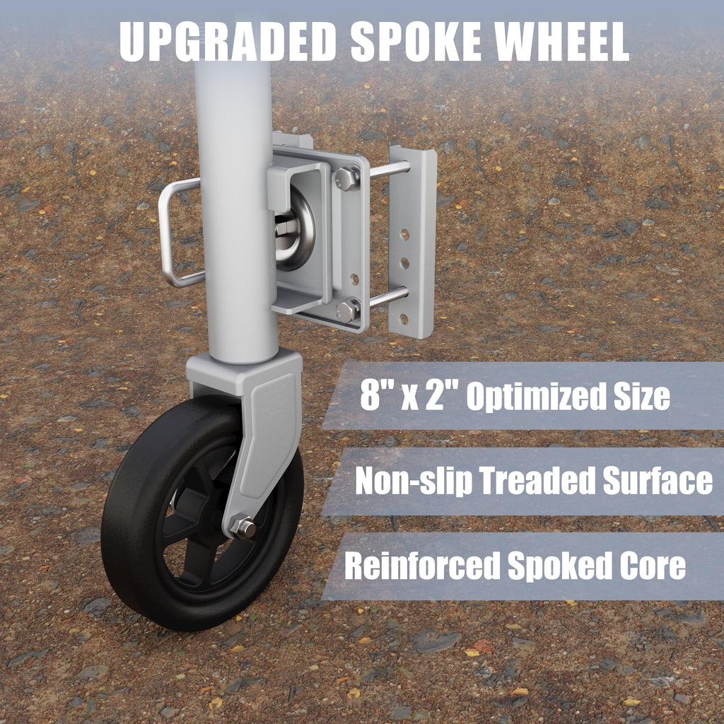 8" Swivel Trailer Jack, 1500 lbs, 10" Lift V937